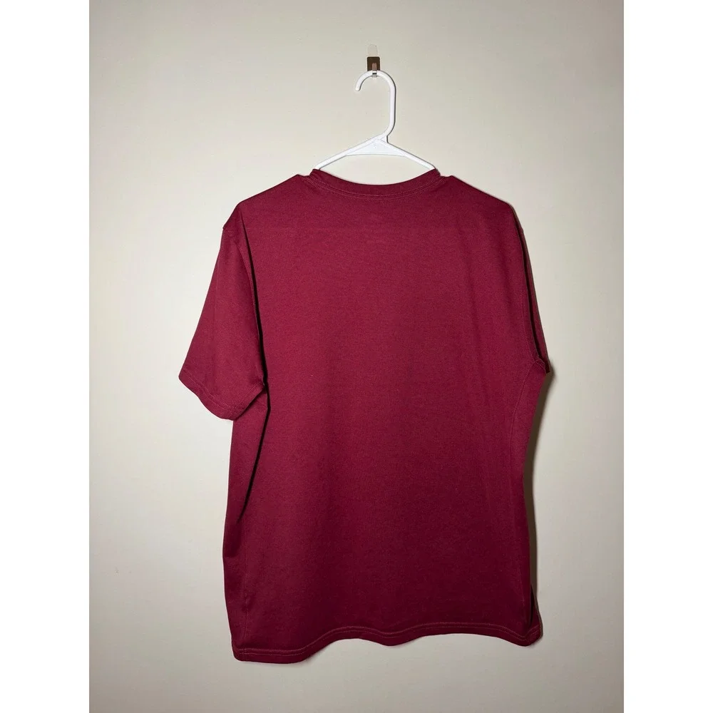 Nike Dri-FIT Mens Wildcat Graphic T-Shirt Maroon Burgundy Short Sleeve Tee